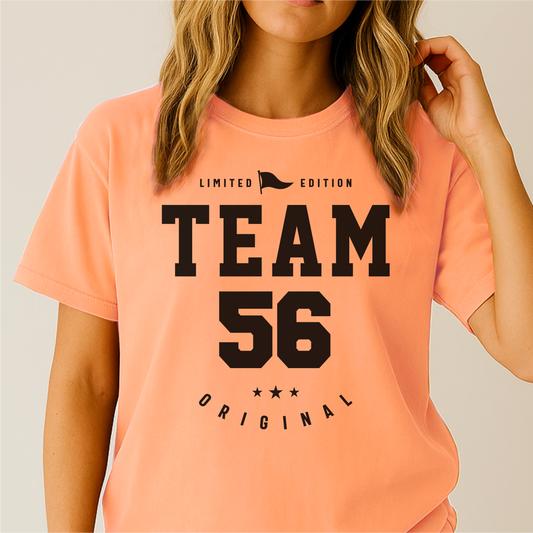 Team 56 - Customizable unisex garment-dyed heavyweight t-shirt