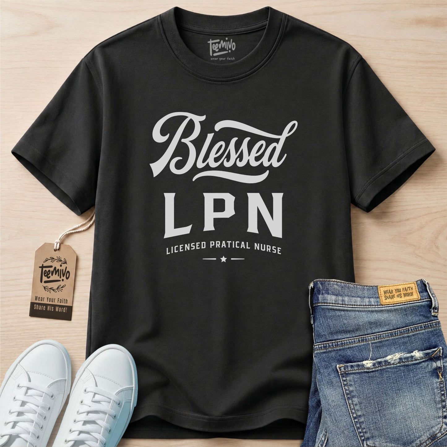 Blessed LPN | Faith in Work | Nurse T-shirt