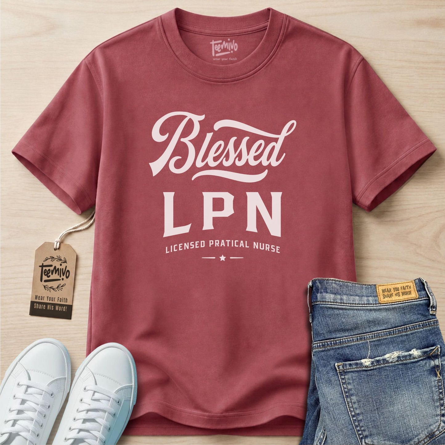 Blessed LPN | Faith in Work | Nurse T-shirt
