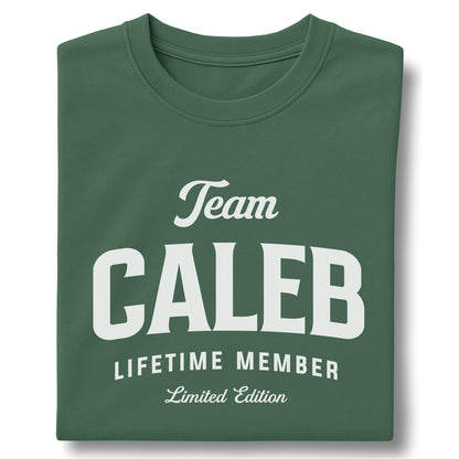 Team Caleb Lifetime Member Customizable Unisex garment-dyed heavyweight t-shirt