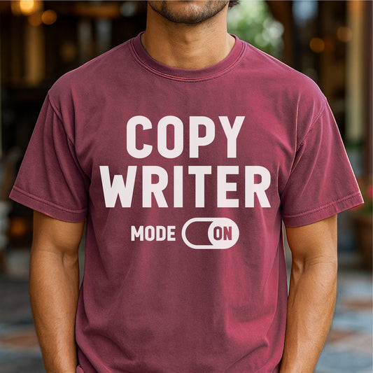 Copywriter Mode: On – Customizable unisex garment-dyed heavyweight t-shirt