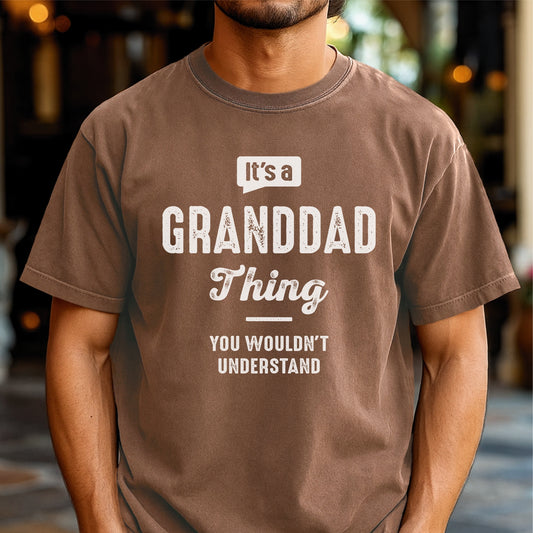 It’s a Granddad Thing - Customizable Unisex garment-dyed heavyweight t-shirt