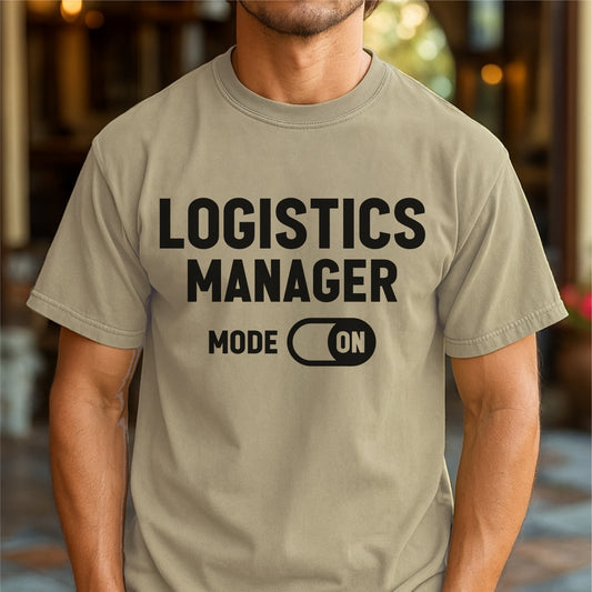 Logistics Manager Mode: ON – Customizable unisex garment-dyed heavyweight t-shirt