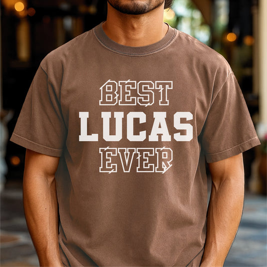 Best Lucas Ever Customizable Unisex garment-dyed heavyweight t-shirt