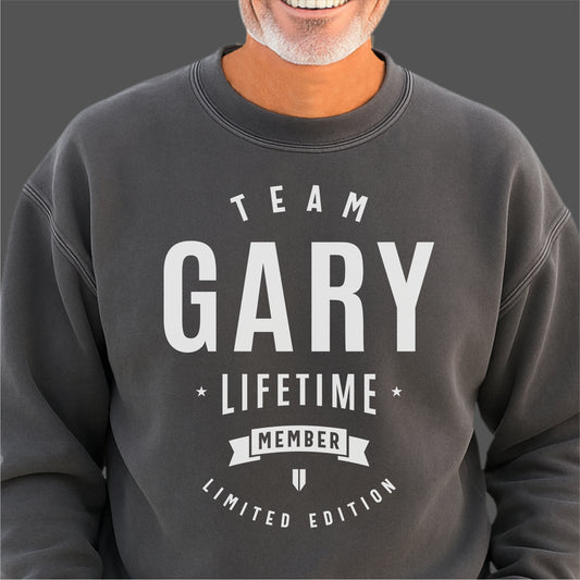 Team Gary Lifetime Member Customizable Unisex garment-dyed sweatshirt