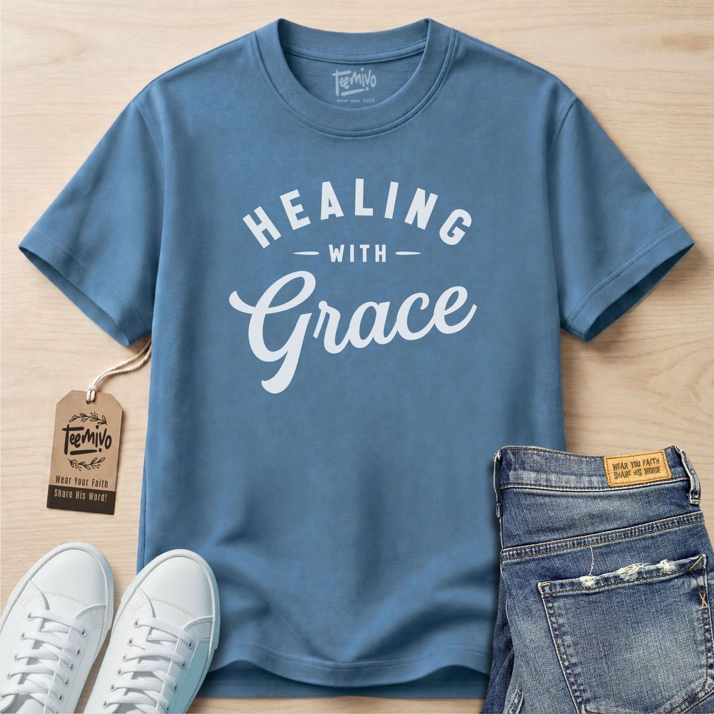Healing with grace | Faith in Work | Nurse T-shirt