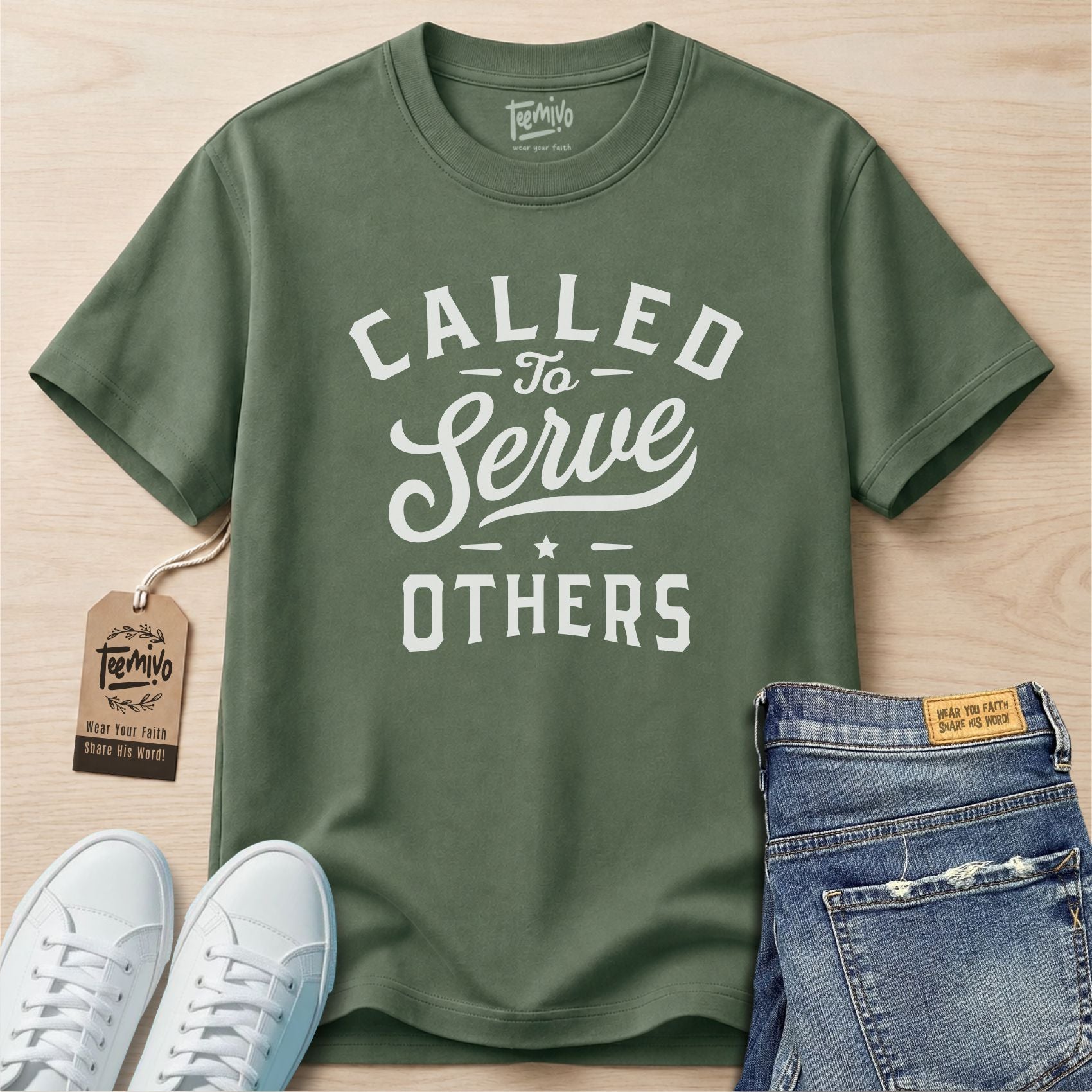 Called to serve others | Faith in Work | Nurse T-shirt