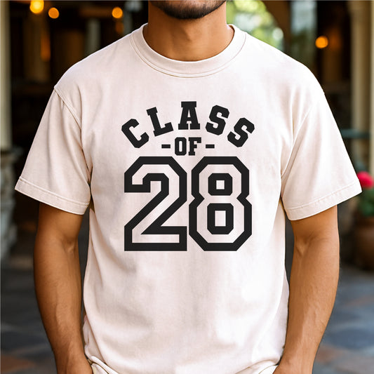 Class Of 2028 Graduation – Personalized  Unisex garment-dyed heavyweight t-shirt