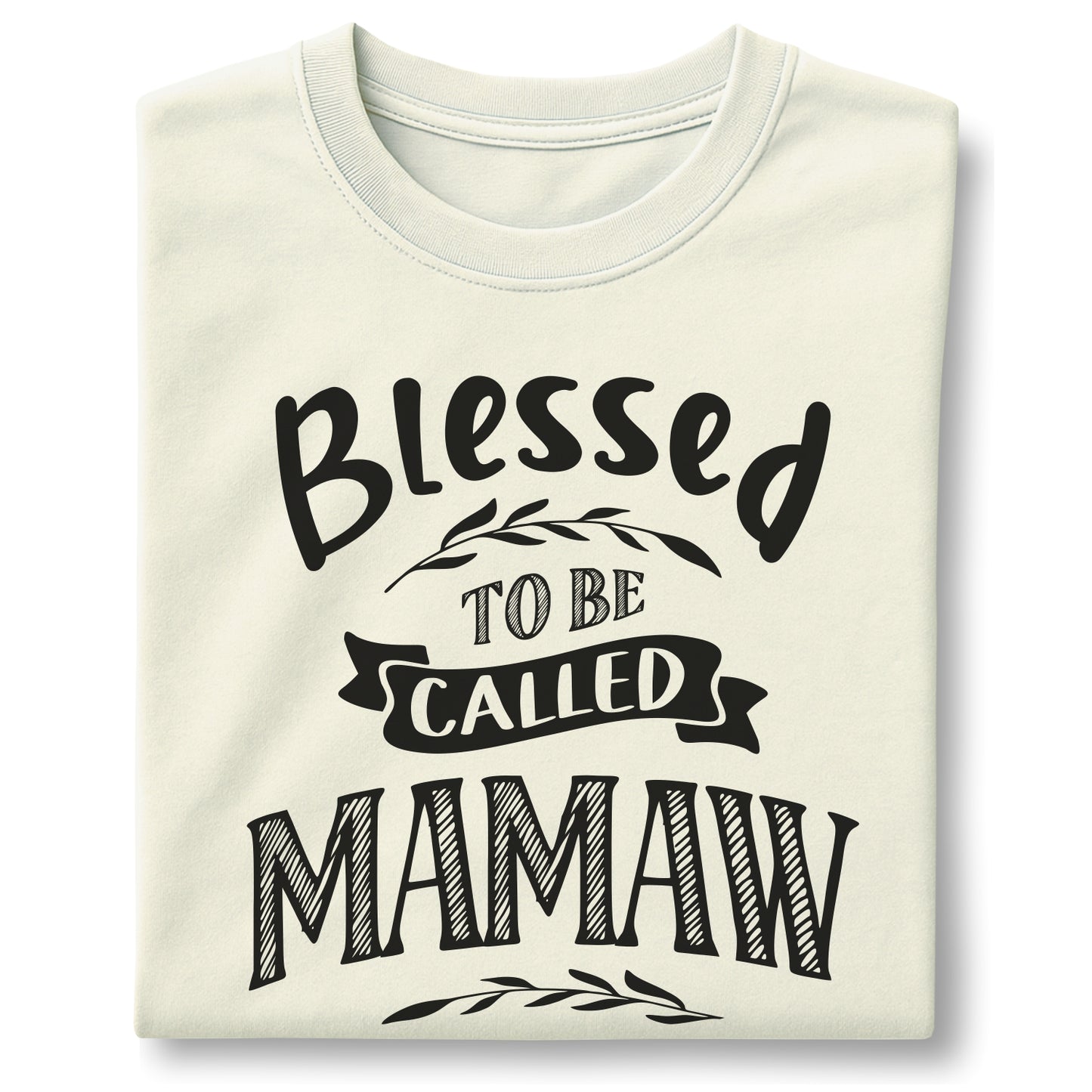 Blessed To Be Called Mamaw customizable Unisex garment-dyed heavyweight t-shirt