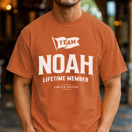 Team Noah Lifetime Member Customizable Unisex garment-dyed heavyweight t-shirt