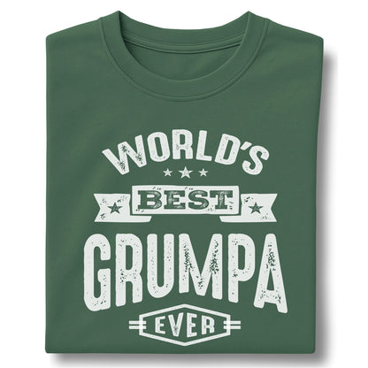 World’s Best Grumpa Ever - Customizable Unisex garment-dyed heavyweight t-shirt