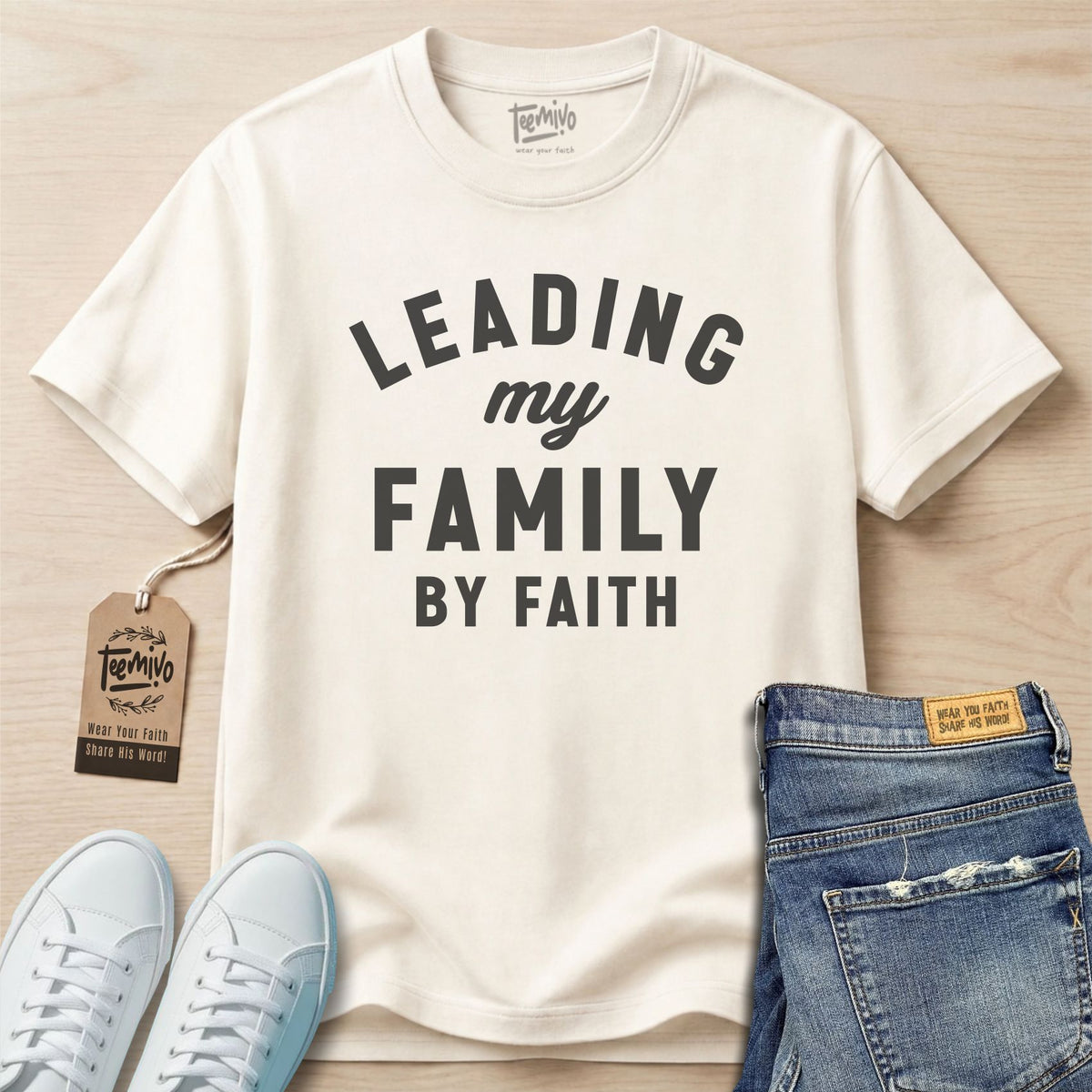 Leading My Family by Faith T-Shirt