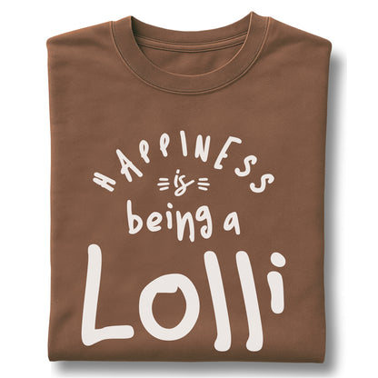 Happiness is Being a Lolli customizable Unisex garment-dyed heavyweight t-shirt