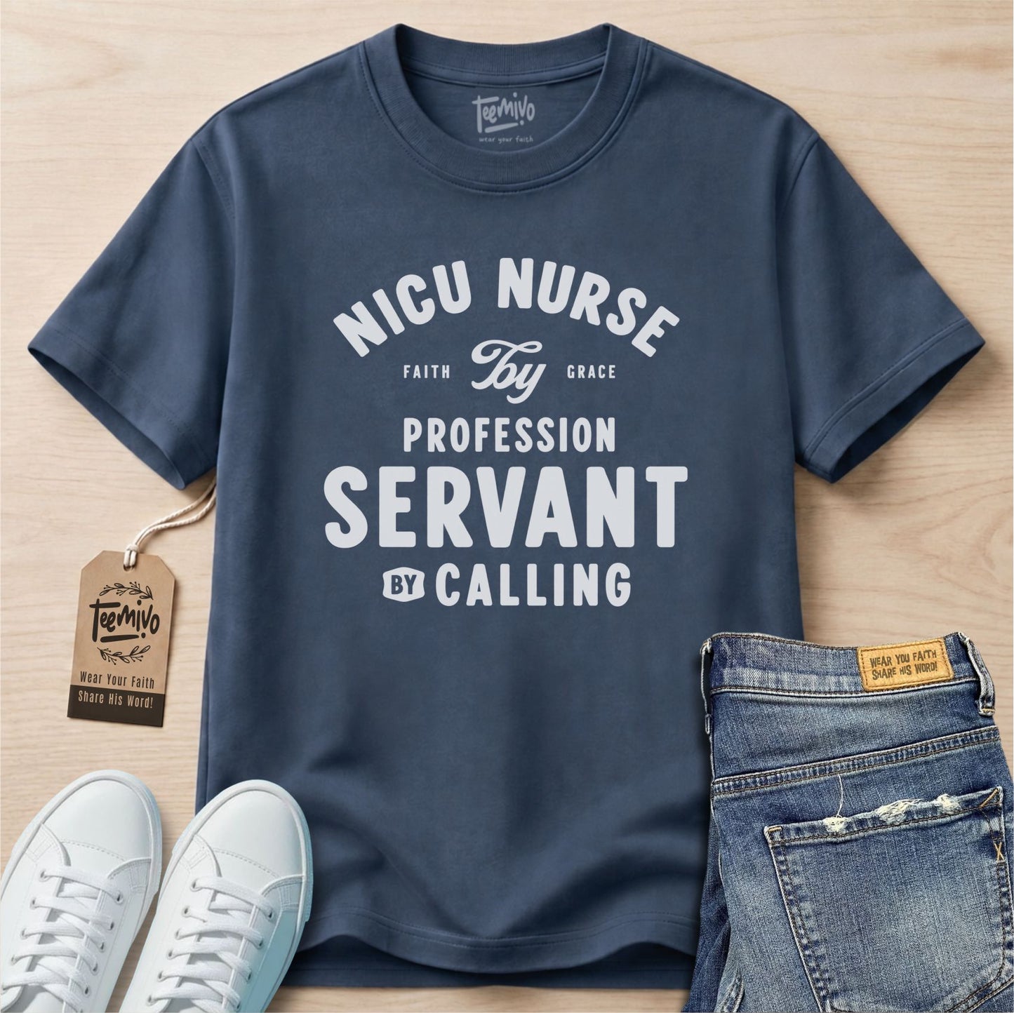 NICU Nurse by profession servant by calling | Faith in Work | Nurse T-shirt