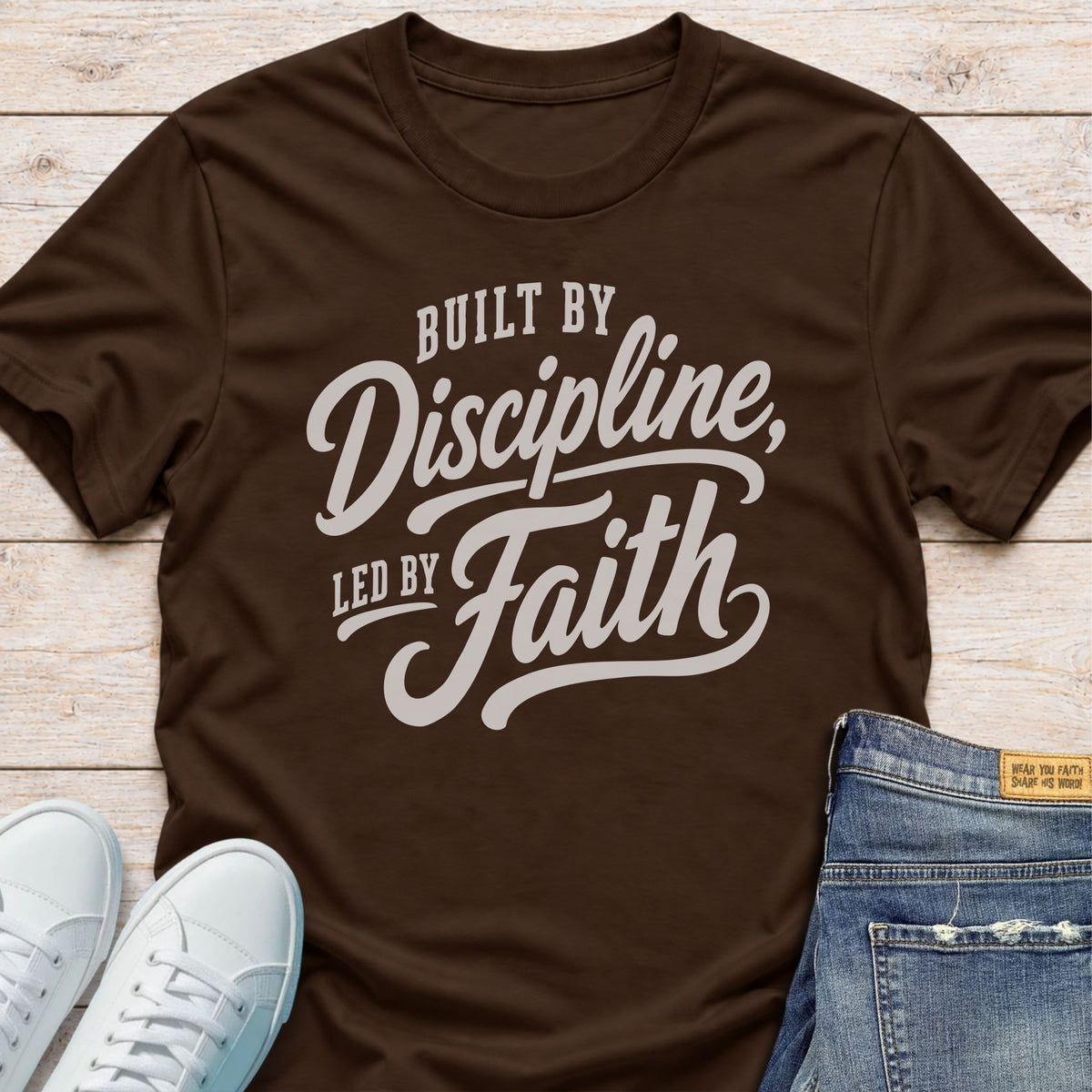 Built by Discipline, Led by Faith T-Shirt