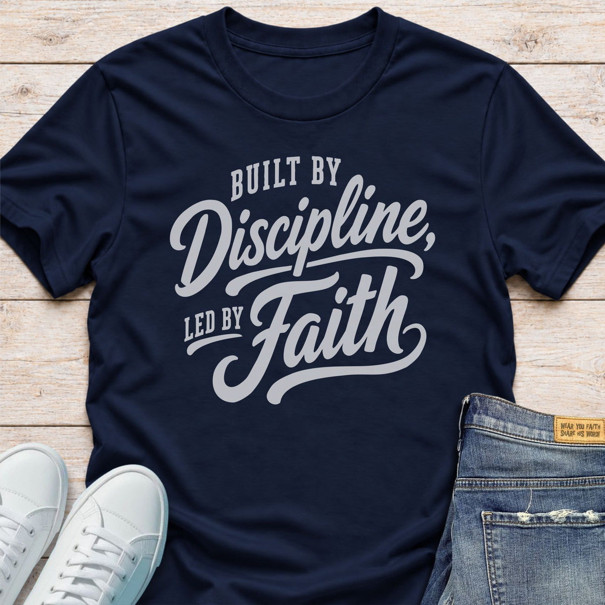 Built by Discipline, Led by Faith T-Shirt