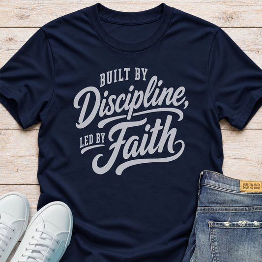 Built by Discipline, Led by Faith T-Shirt
