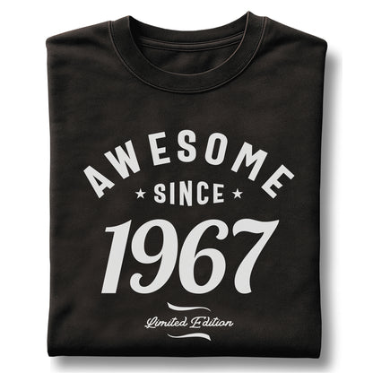 Awesome Since 1967 Limited Edition - Customizable Unisex garment-dyed heavyweight t-shirt