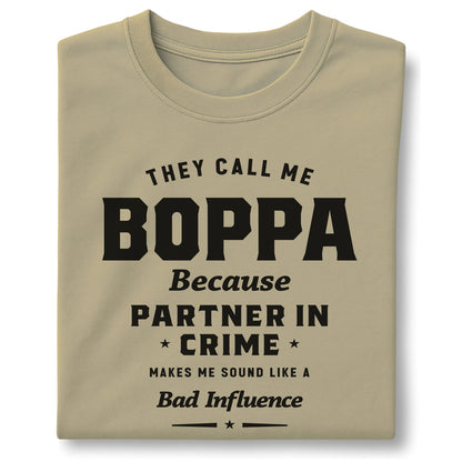 They Call Me Boppa – Customizable Unisex garment-dyed heavyweight t-shirt