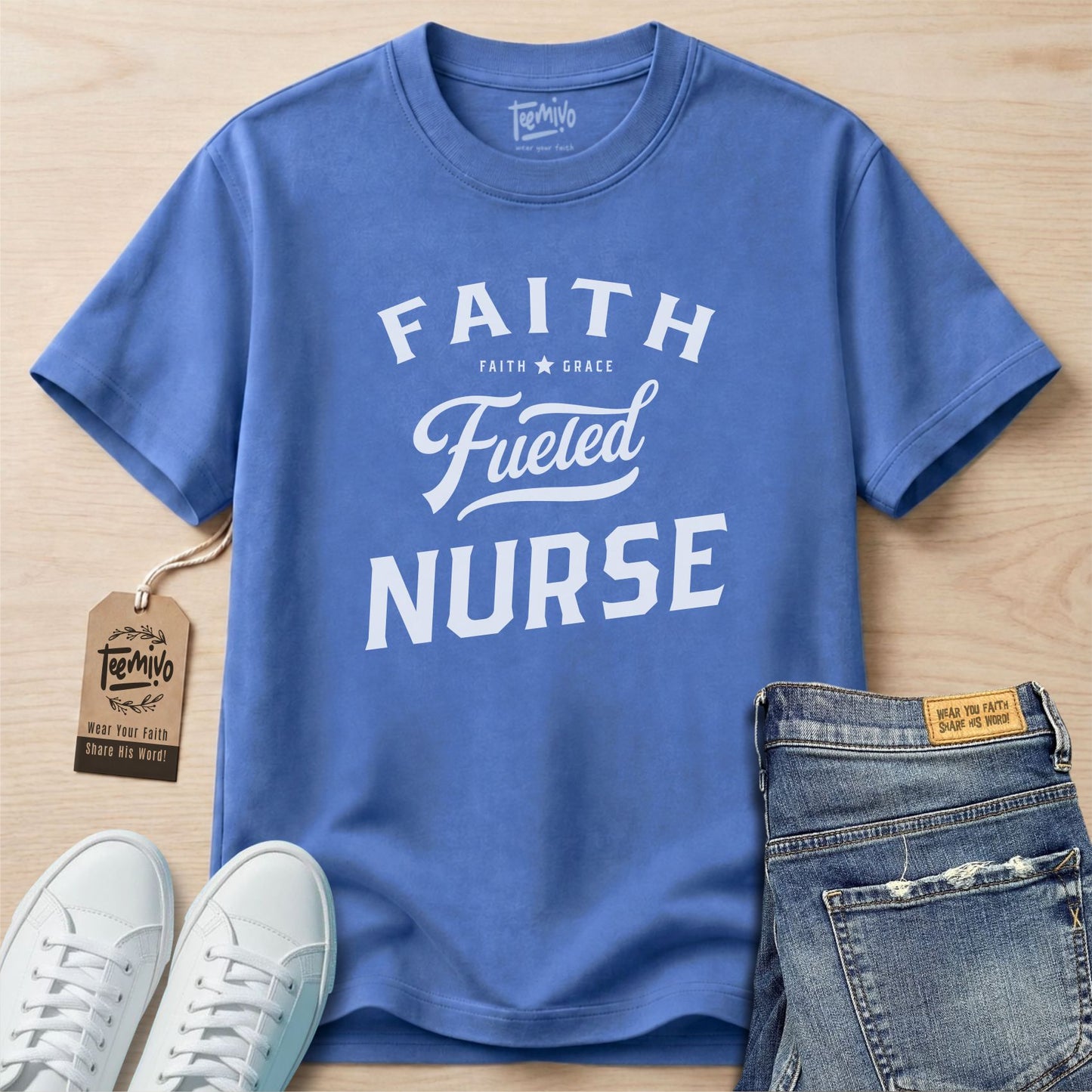 Faith Fueled Nurse | Faith in Work | Nurse T-shirt