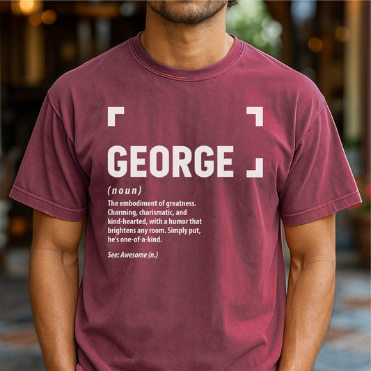 George Definition - Customizable Unisex garment-dyed heavyweight t-shirt
