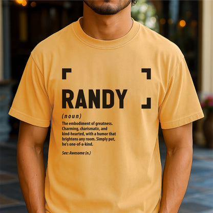 Randy Definition - Customizable Unisex garment-dyed heavyweight t-shirt