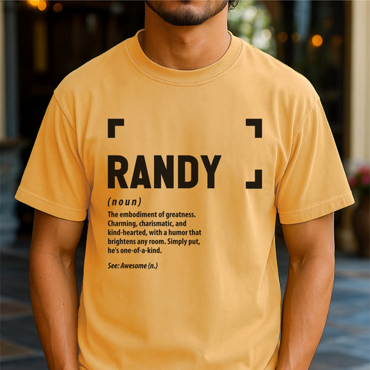 Randy Definition - Customizable Unisex garment-dyed heavyweight t-shirt