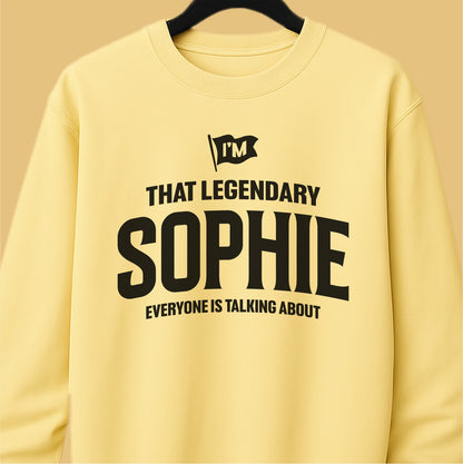 Legendary Sophie Everyone's Talking About Customizable unisex garment-dyed sweatshirt