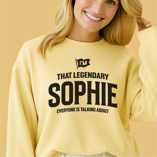 Legendary Sophie Everyone's Talking About Customizable unisex garment-dyed sweatshirt