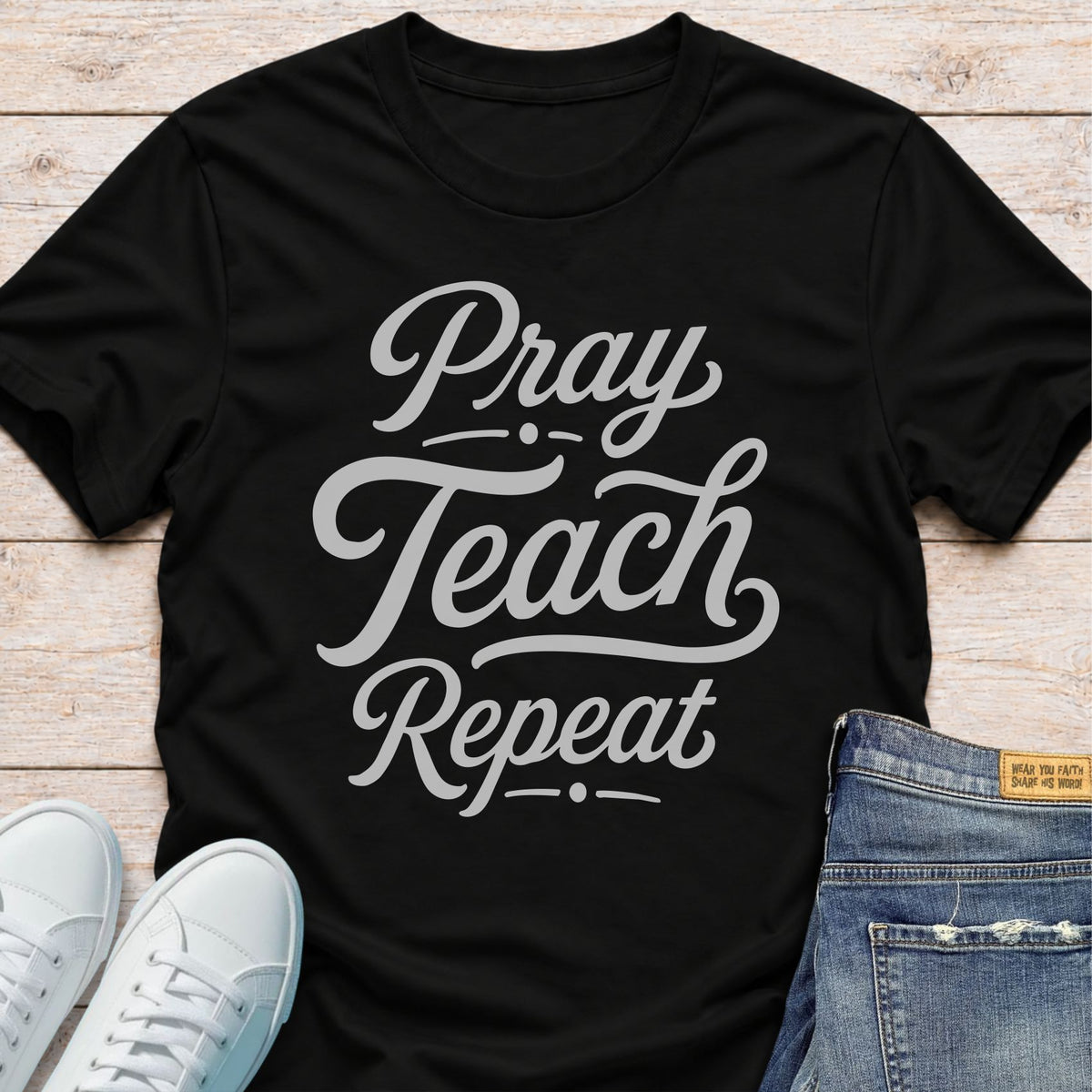 Pray Teach Repeat T-Shirt
