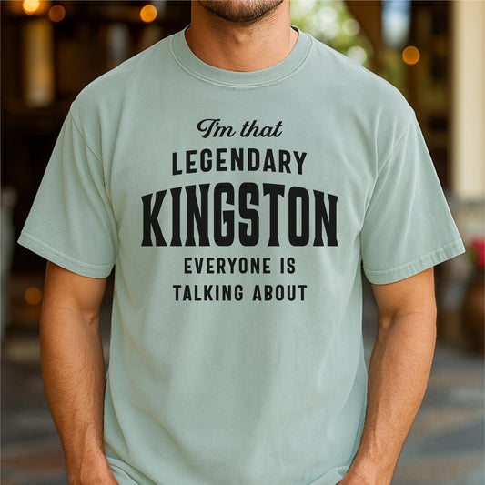 Legendary Kingston Everyone's Talking About Customizable Unisex garment-dyed heavyweight t-shirt