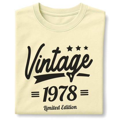 Vintage 1978 Limited Edition - Customizable Unisex garment-dyed heavyweight t-shirt