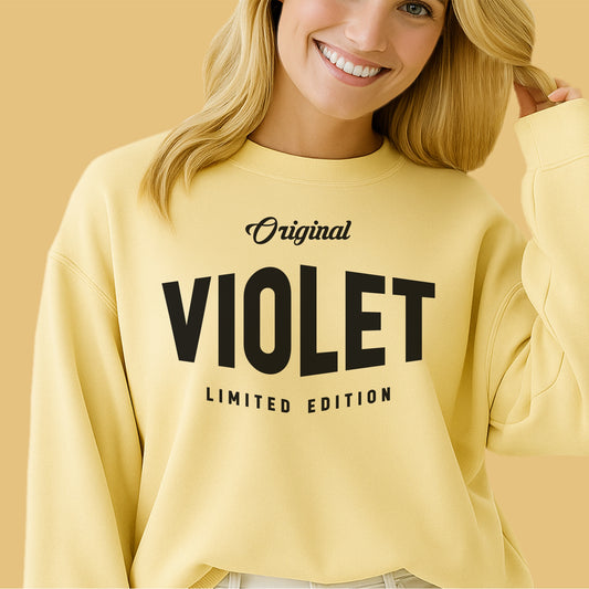 Original Violet Limited Edition Customizable unisex garment-dyed sweatshirt