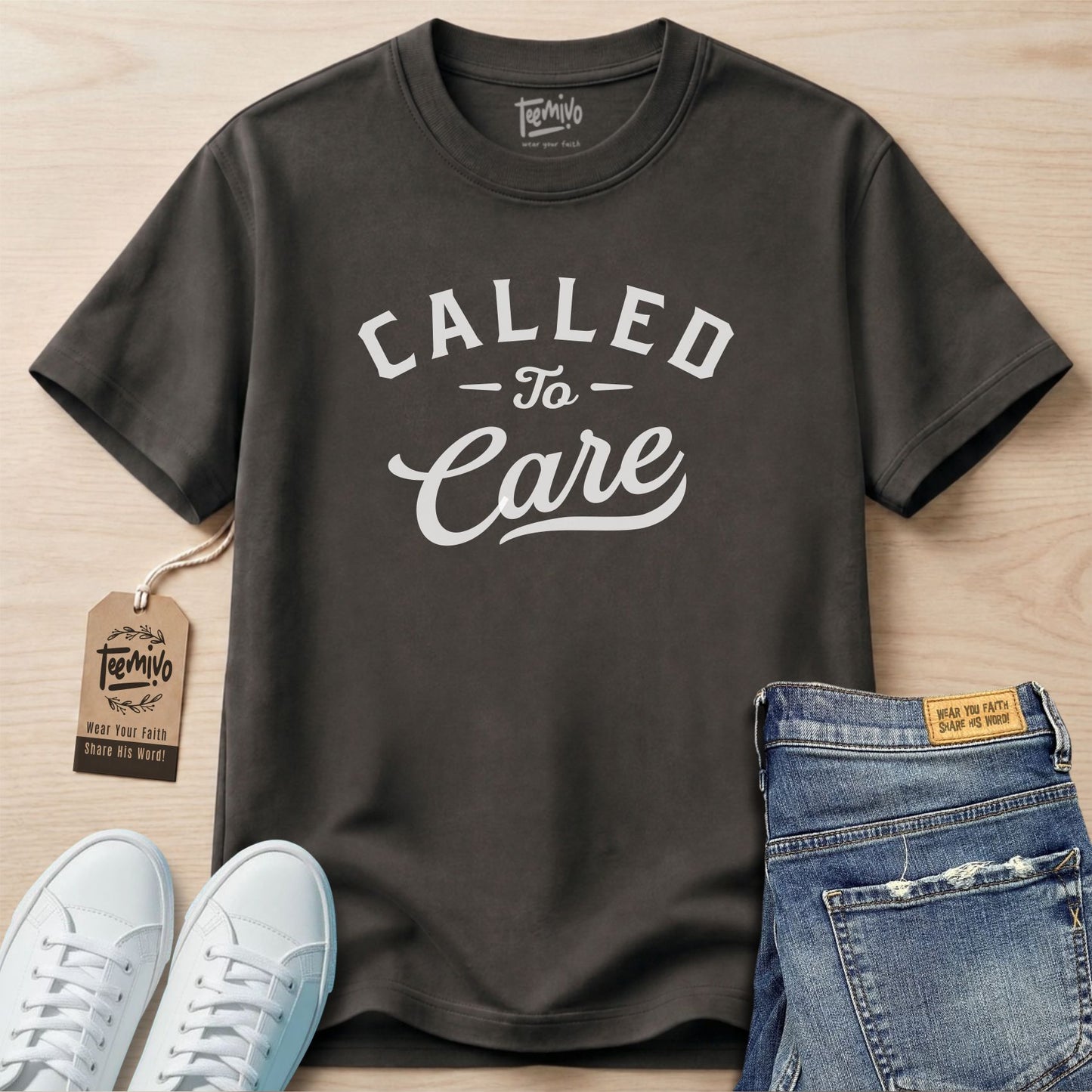 Called to Care | Faith in Work | Nurse T-shirt