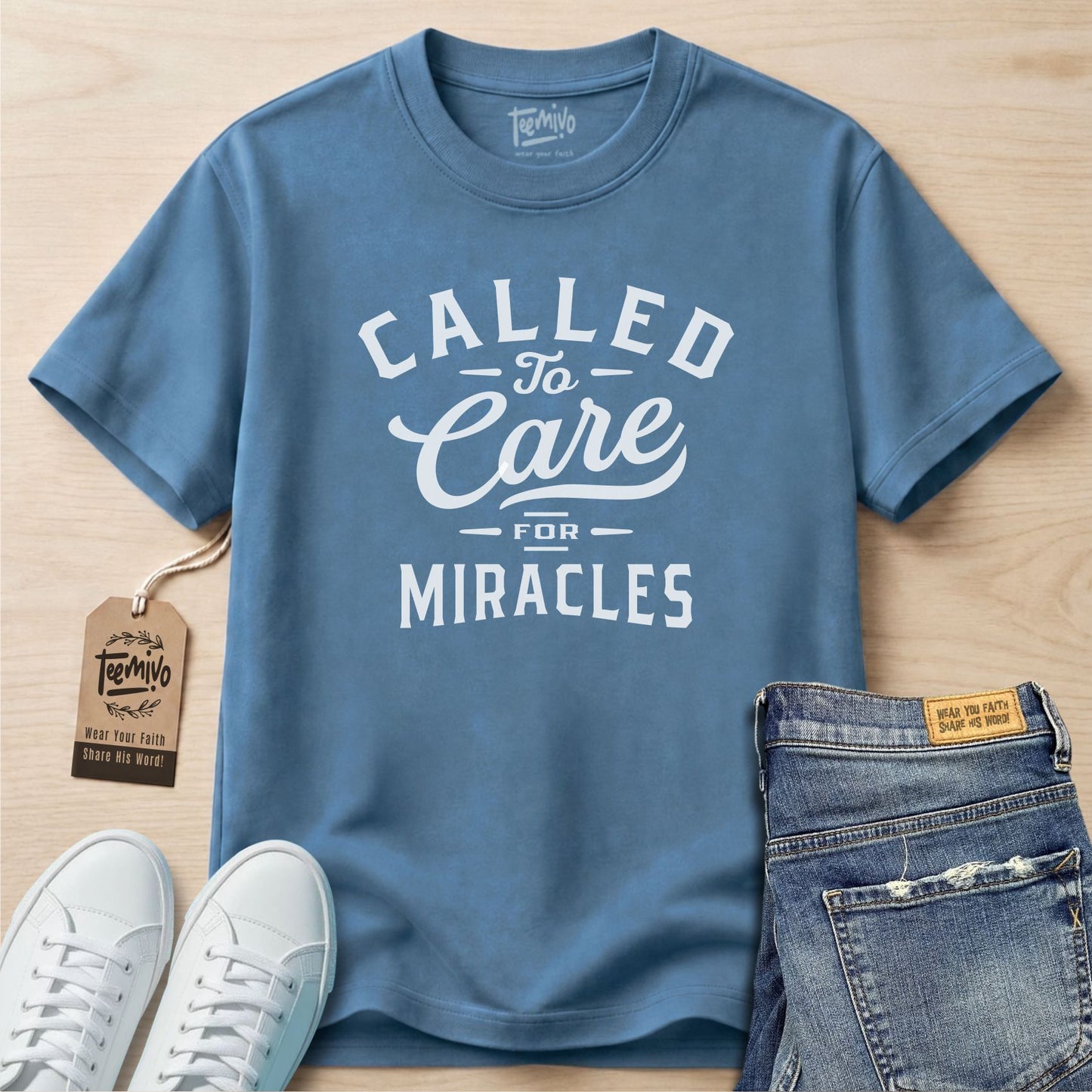Called to care for miracles | Faith in Work | Nurse T-shirt