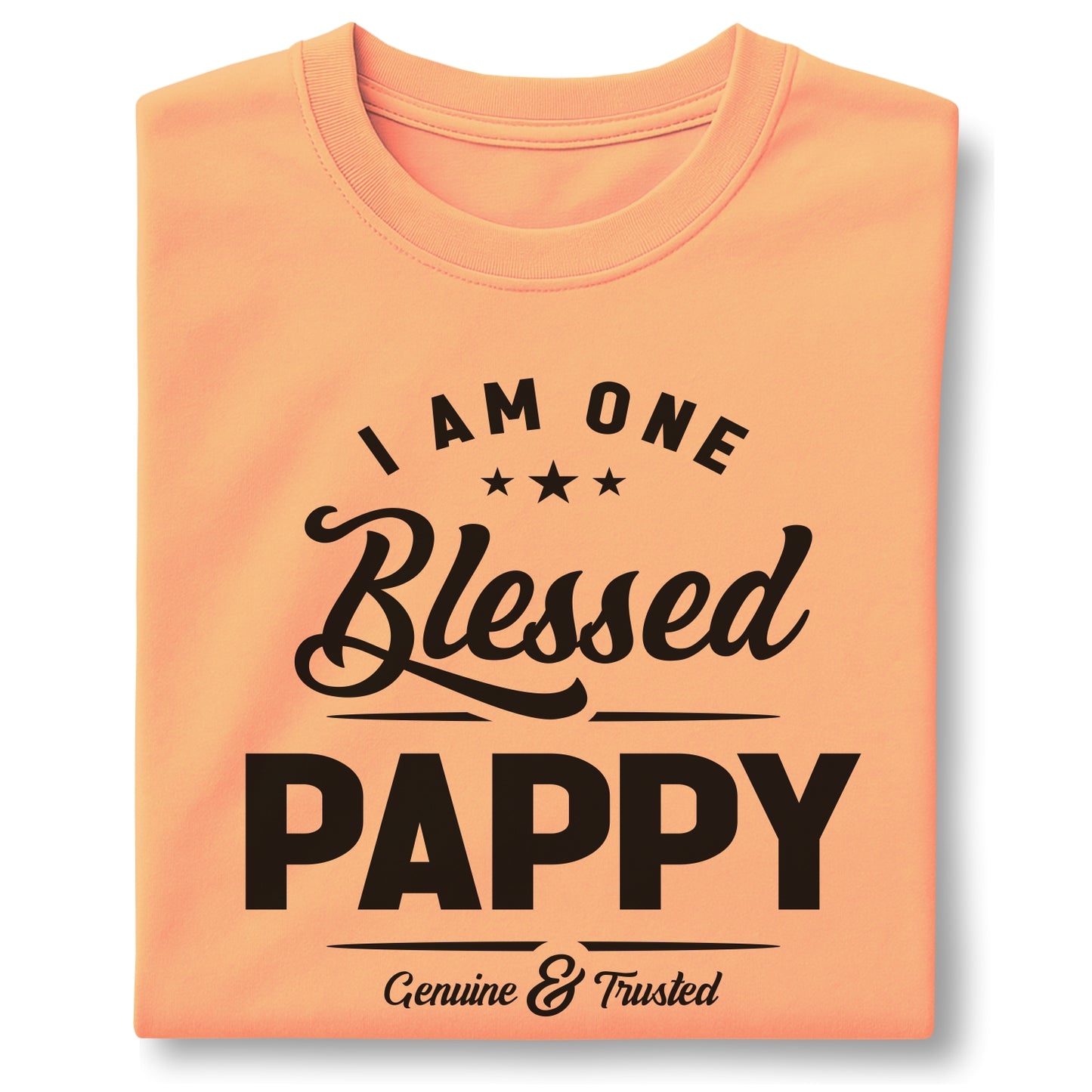 I Am One Blessed Pappy – Customizable Unisex garment-dyed heavyweight t-shirt