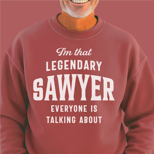 Legendary Sawyer Everyone's Talking About Customizable Unisex garment-dyed sweatshirt