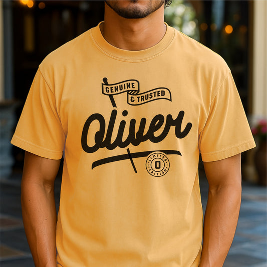 Oliver - Genuine and Trusted Customizable Unisex garment-dyed heavyweight t-shirt