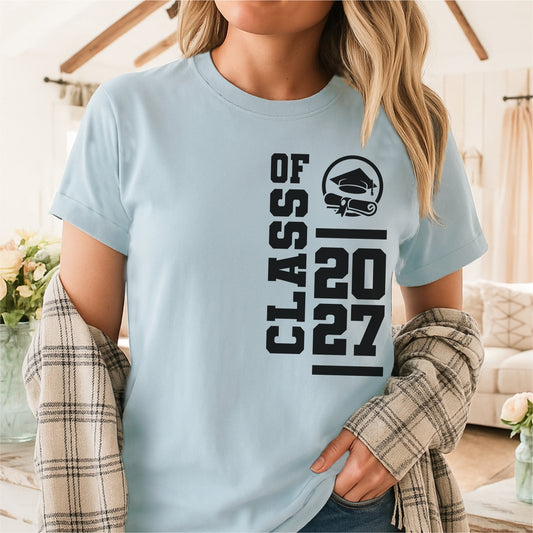 Class Of 2027 Graduation – Personalized  Unisex garment-dyed heavyweight t-shirt