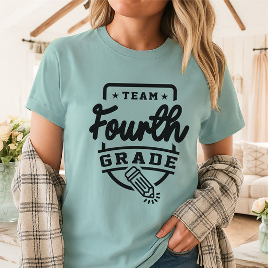 Team Fourth Grade - Customizable Unisex garment-dyed heavyweight t-shirt