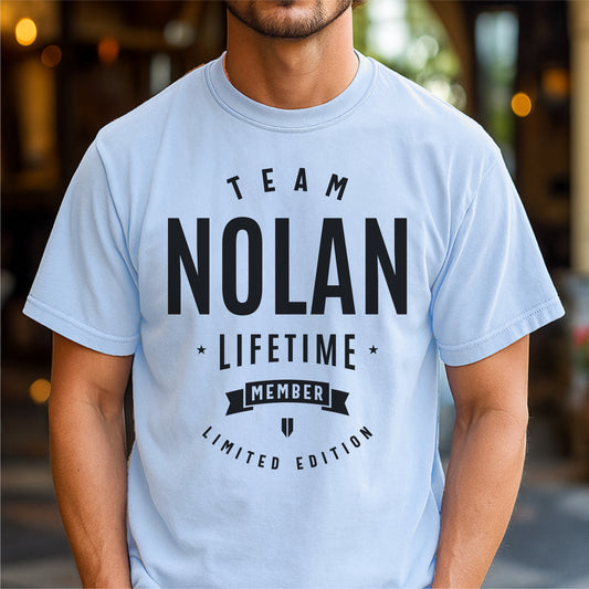 Team Nolan Lifetime Member Customizable Unisex garment-dyed heavyweight t-shirt
