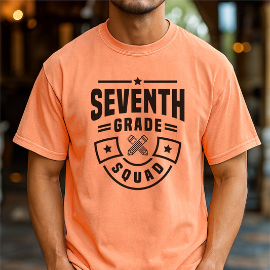 Seventh Grade Squad - Customizable Unisex garment-dyed heavyweight t-shirt