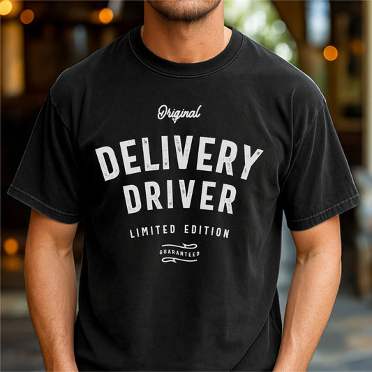 Original Delivery Driver – Customizable unisex garment-dyed heavyweight t-shirt