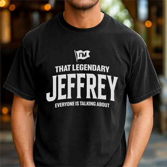 Legendary Jeffrey Everyone's Talking About Customizable Unisex garment-dyed heavyweight t-shirt