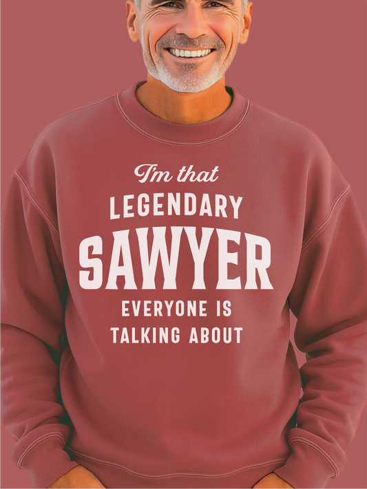Legendary Sawyer Everyone's Talking About Customizable Unisex garment-dyed sweatshirt