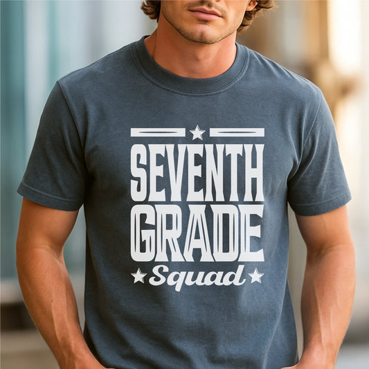 Oh Hey, Seventh Grade - Customizable Unisex garment-dyed heavyweight t-shirt