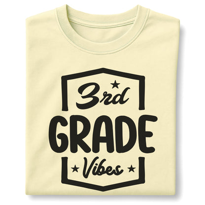 3rd Grade Vibes - Customizable Unisex garment-dyed heavyweight t-shirt