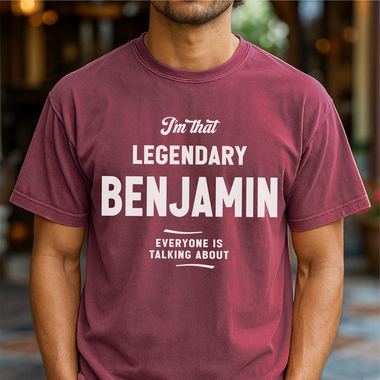 Legendary Benjamin Everyone's Talking About Unisex garment-dyed heavyweight t-shirt