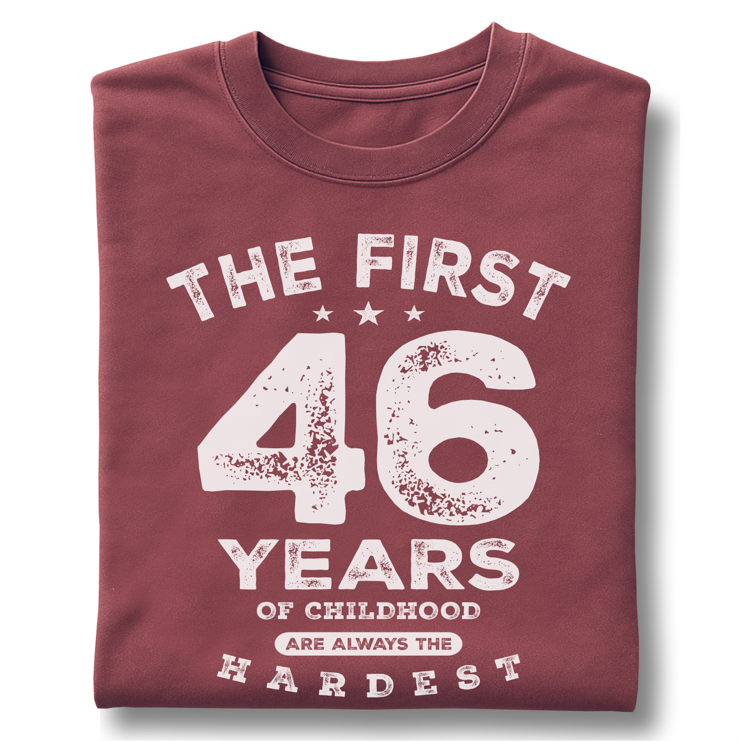 The First 46 Years Of Childhood - Customizable unisex garment-dyed heavyweight t-shirt