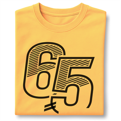 65 Years - Number 65 - Customizable unisex garment-dyed heavyweight t-shirt